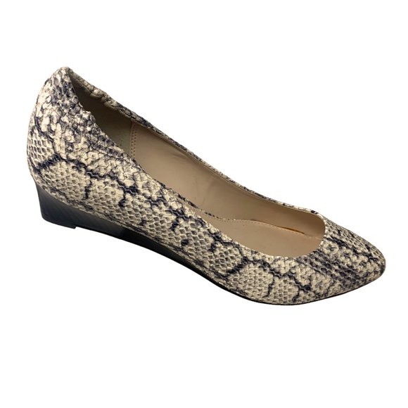 Cole Haan Grand.Os Kathryn Python Print Leather Wedge Pump **NWOB - Picture 2 of 12